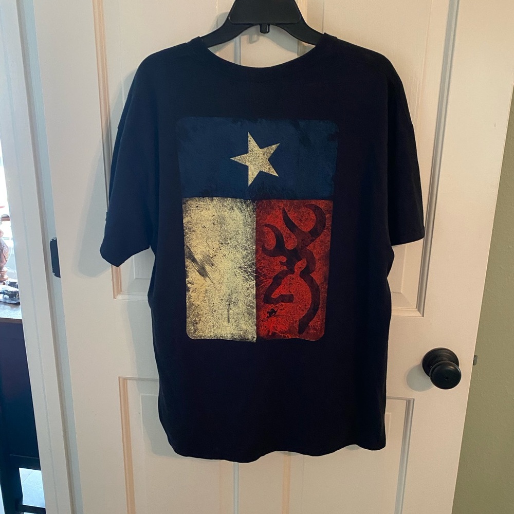 Browning Black Tee with Texas Graphic